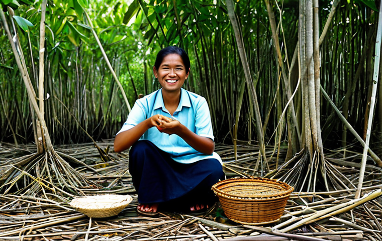 맹그로브 생태계 보존을 위한 재정적 지원 방안 - Community-Led Mangrove Restoration**

"A group of diverse, fully clothed volunteers, including local...
